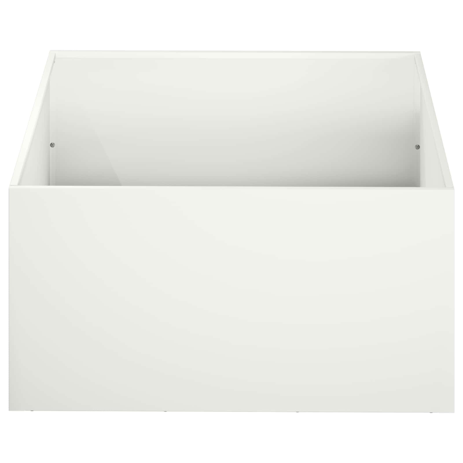 vidaXL Garden Planter White 40 x 40 x 30 cm Cold-rolled Steel 3