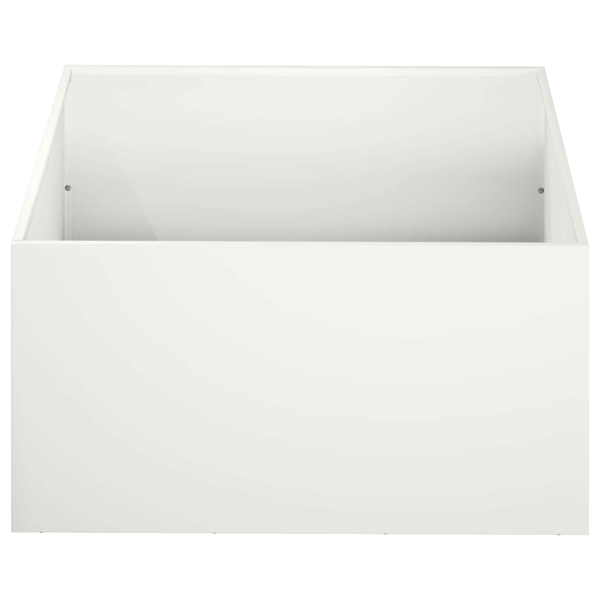 Garden Planter Cold-rolled Steel 1 White Height 30 cm 40 cm 40 cm