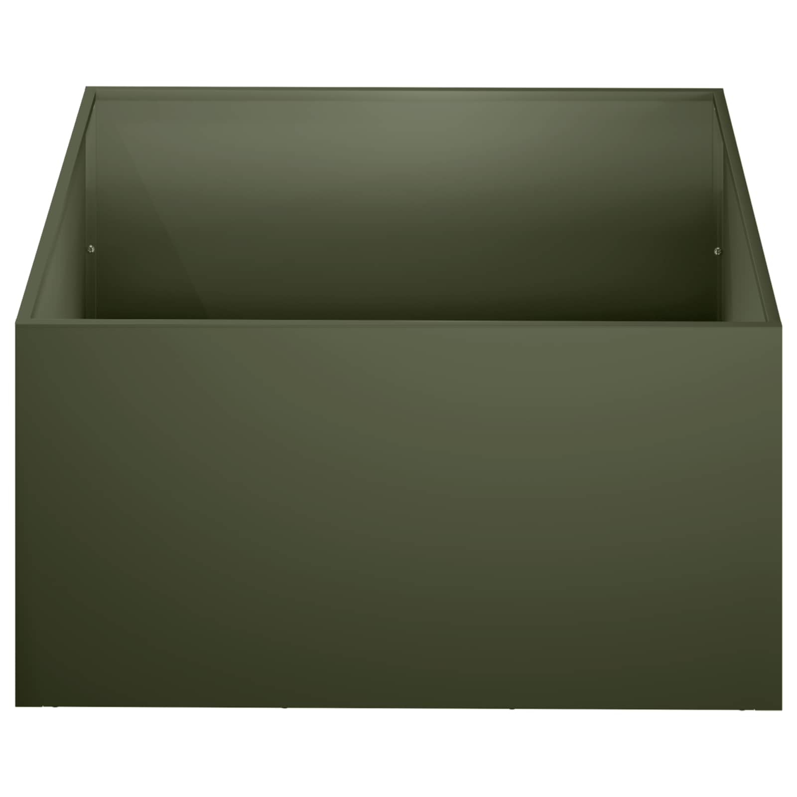 vidaXL Garden Planter Olive Green 40 x 40 x 30 cm Cold-rolled Steel 3