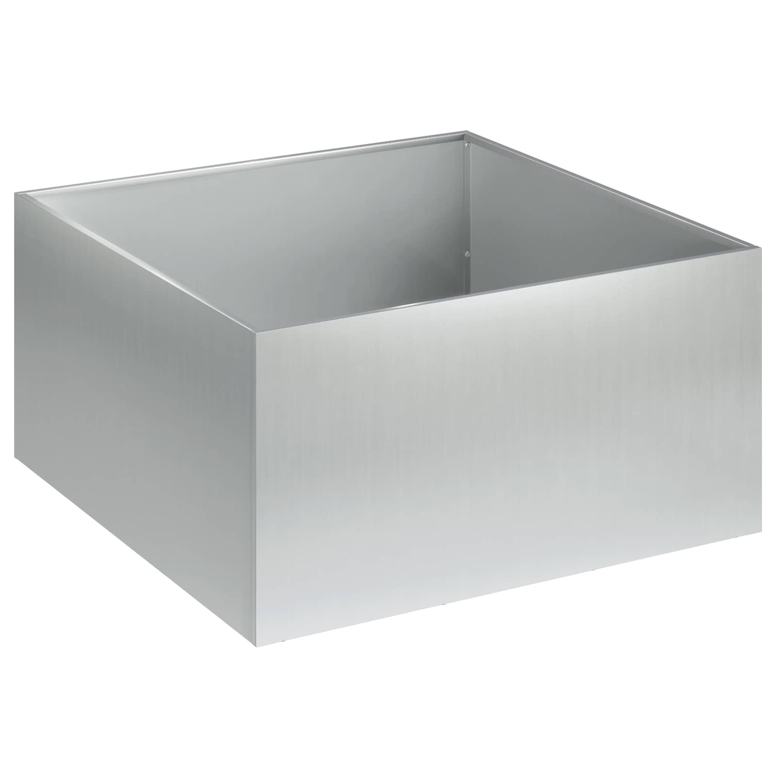 vidaXL Garden Planter Silver 40 x 40 x 30 cm Galvanised Steel 2