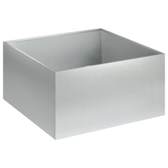 vidaXL Garden Planter Silver 40 x 40 x 30 cm Galvanised Steel 2