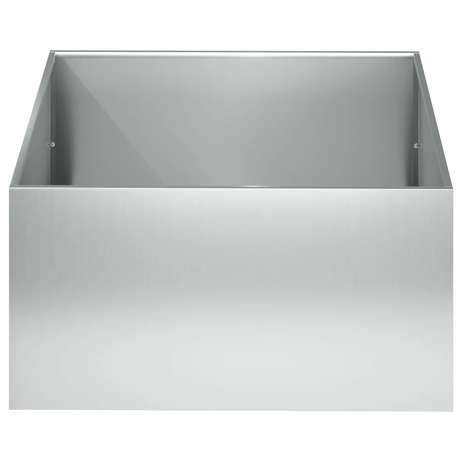 vidaXL Garden Planter Silver 40 x 40 x 30 cm Galvanised Steel 3