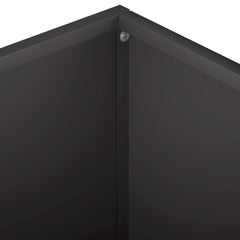 vidaXL Garden Planter 2 pcs Black 60 x 60 x 30 cm Cold-rolled Steel 6