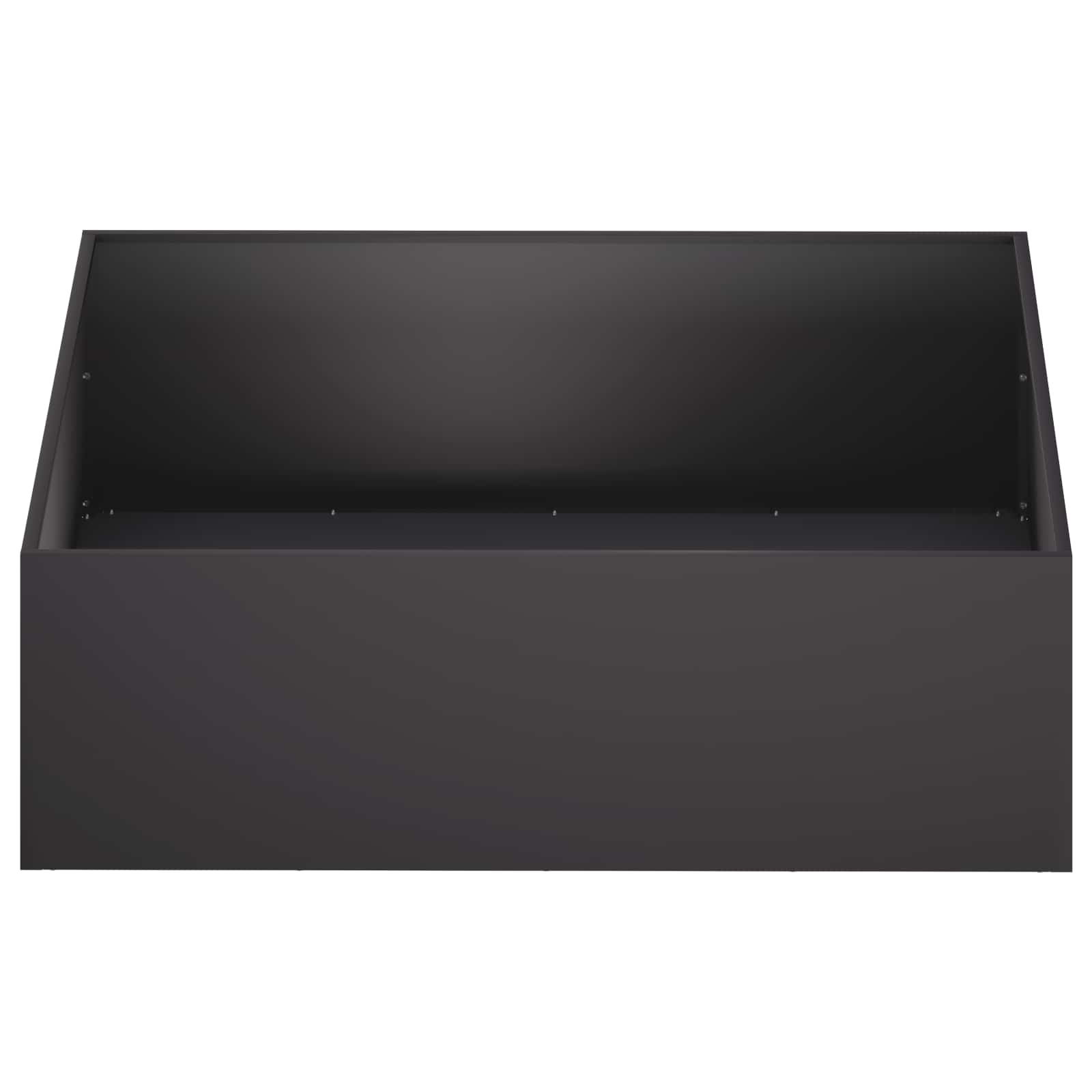 vidaXL Garden Planter Black 80 x 80 x 30 cm Cold-rolled Steel 3