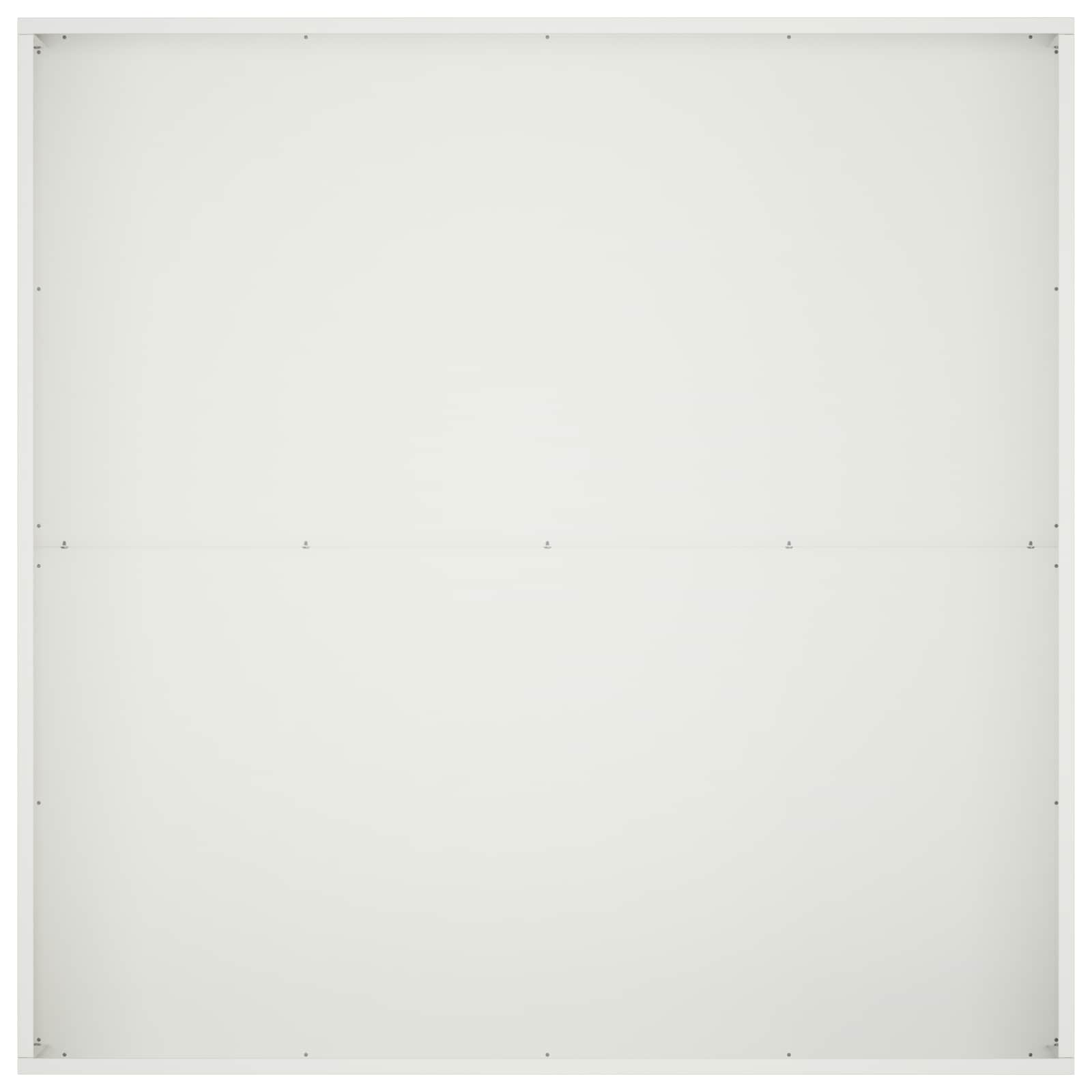 vidaXL Garden Planter White 80 x 80 x 30 cm Cold-rolled Steel 4