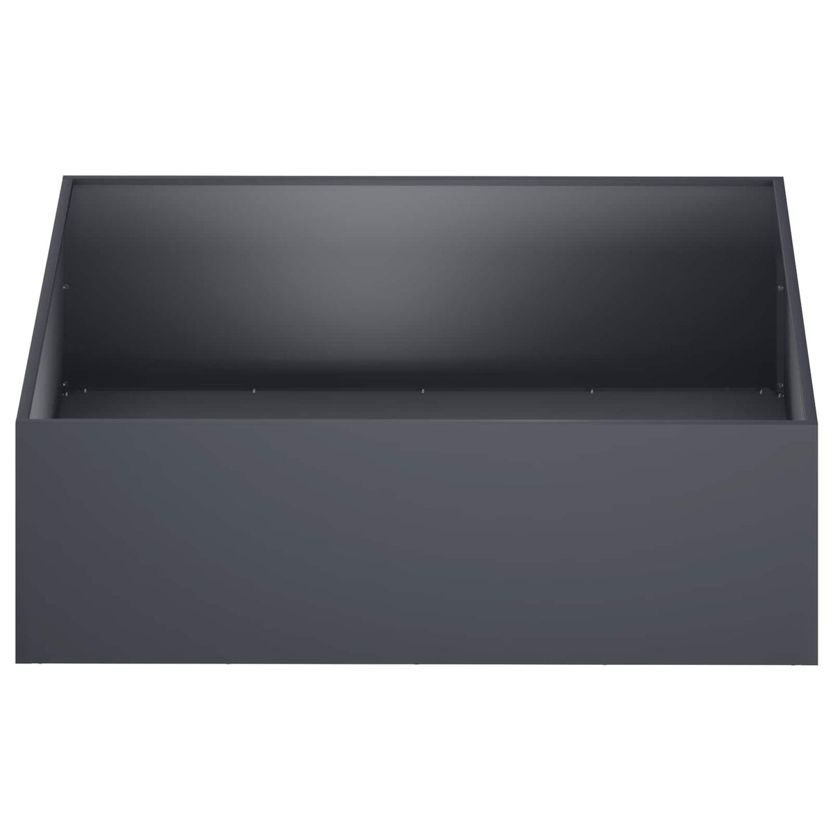 Garden Planter Cold-rolled Steel 1 Anthracite Height 30 cm 80 cm 80 cm