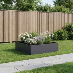 vidaXL Garden Planter Cold-rolled Steel Anthracite Height 30 cm