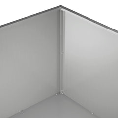 vidaXL Garden Planter 2 pcs Silver 60 x 60 x 40 cm Galvanised Steel 6