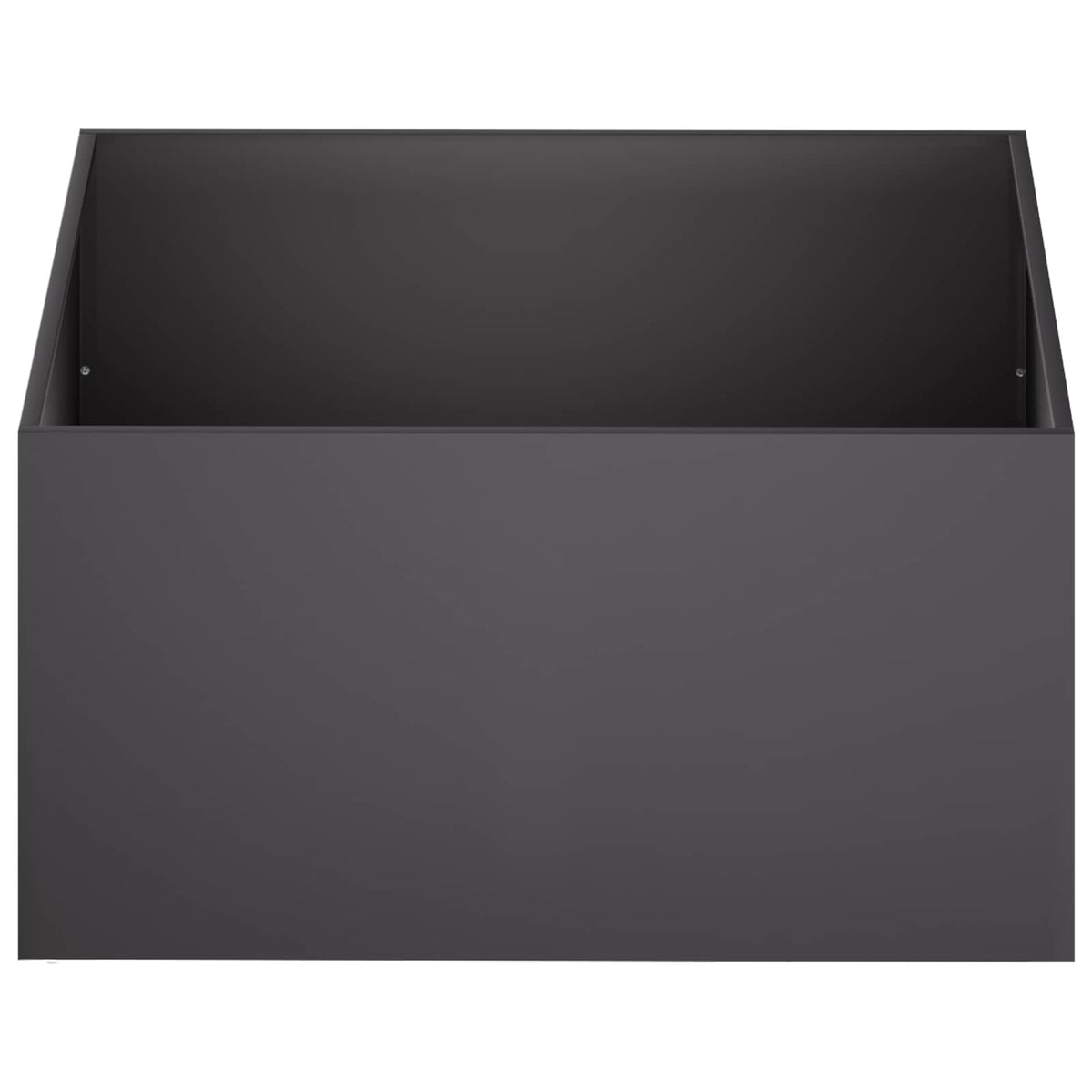 Garden Planter Cold-rolled Steel 2 pcs Black Depth 80 cm 40 cm