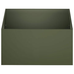 Garden Planter 2 pcs Olive Green Depth 80 cm 40 cm