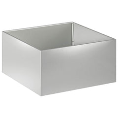 vidaXL Garden Planter Silver 80 x 80 x 40 cm Galvanised Steel 2