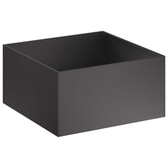 Garden Planter Cold-rolled Steel 2 pcs Black Depth 100 cm 40 cm