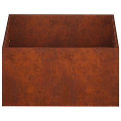 Garden Planter Rusty 2 pcs Weathering Steel Depth 100 cm 40 cm