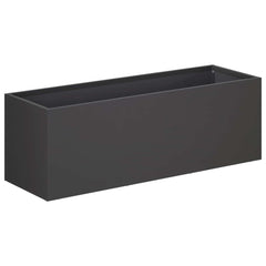 vidaXL Garden Planter 2 pcs Black 40 x 20 x 20 cm Cold-rolled Steel 3