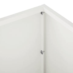 vidaXL Garden Planter White 40 x 20 x 20 cm Cold-rolled Steel 5