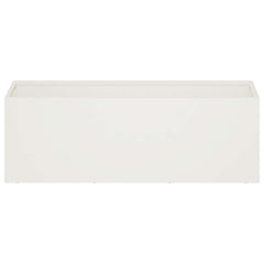 vidaXL Garden Planter White 40 x 20 x 20 cm Cold-rolled Steel 3