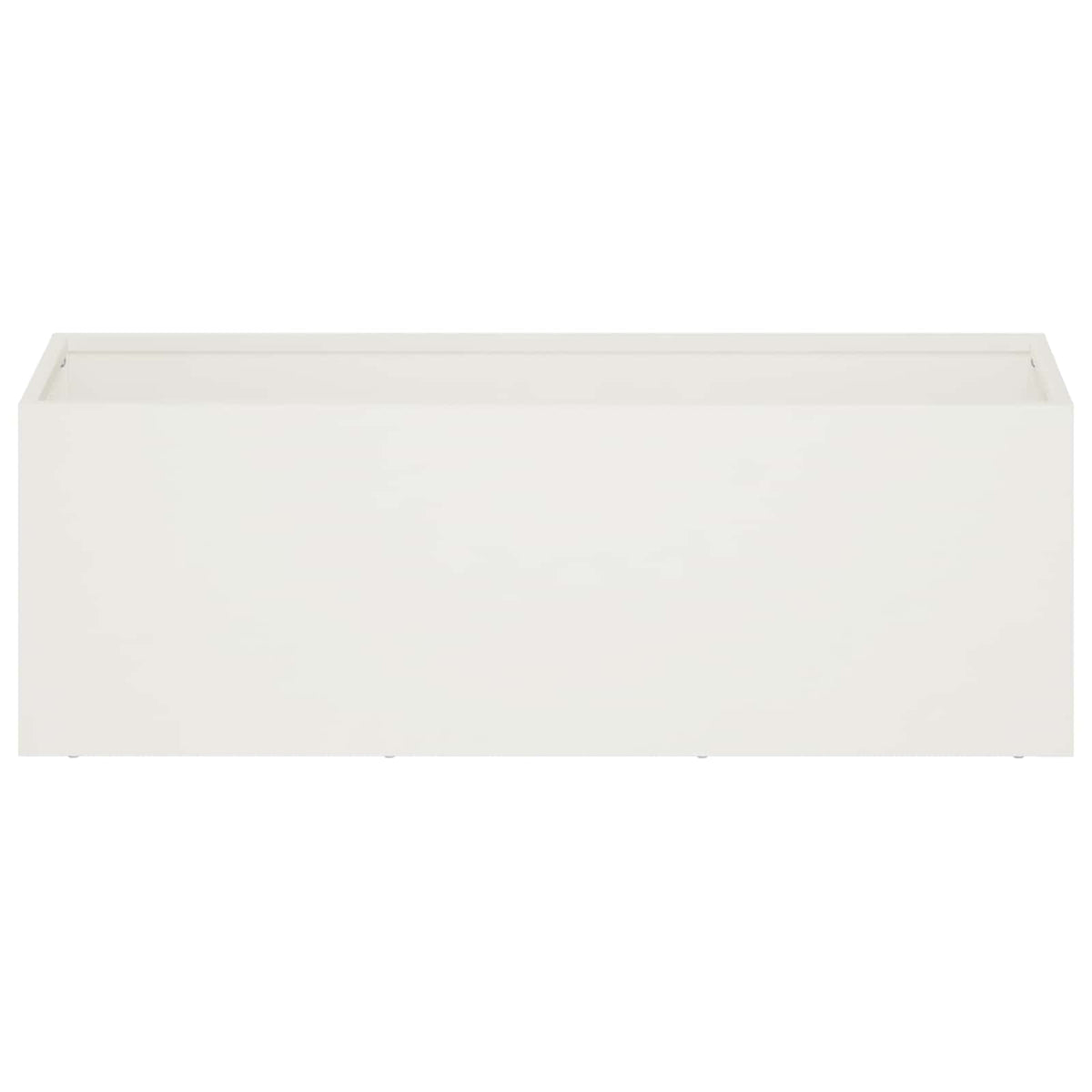 Garden Planter Cold-rolled Steel 1 White Height 20 cm 40 cm