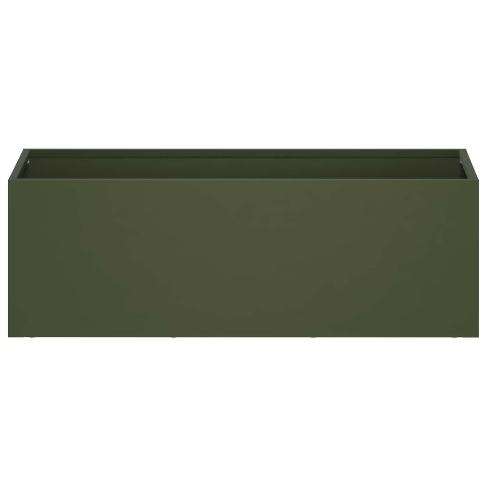 vidaXL Garden Planter 2 pcs Olive Green 40 x 20 x 20 cm 4