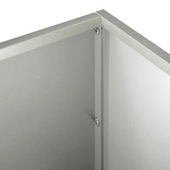 vidaXL Garden Planter Silver 40 x 20 x 20 cm Stainless Steel 5