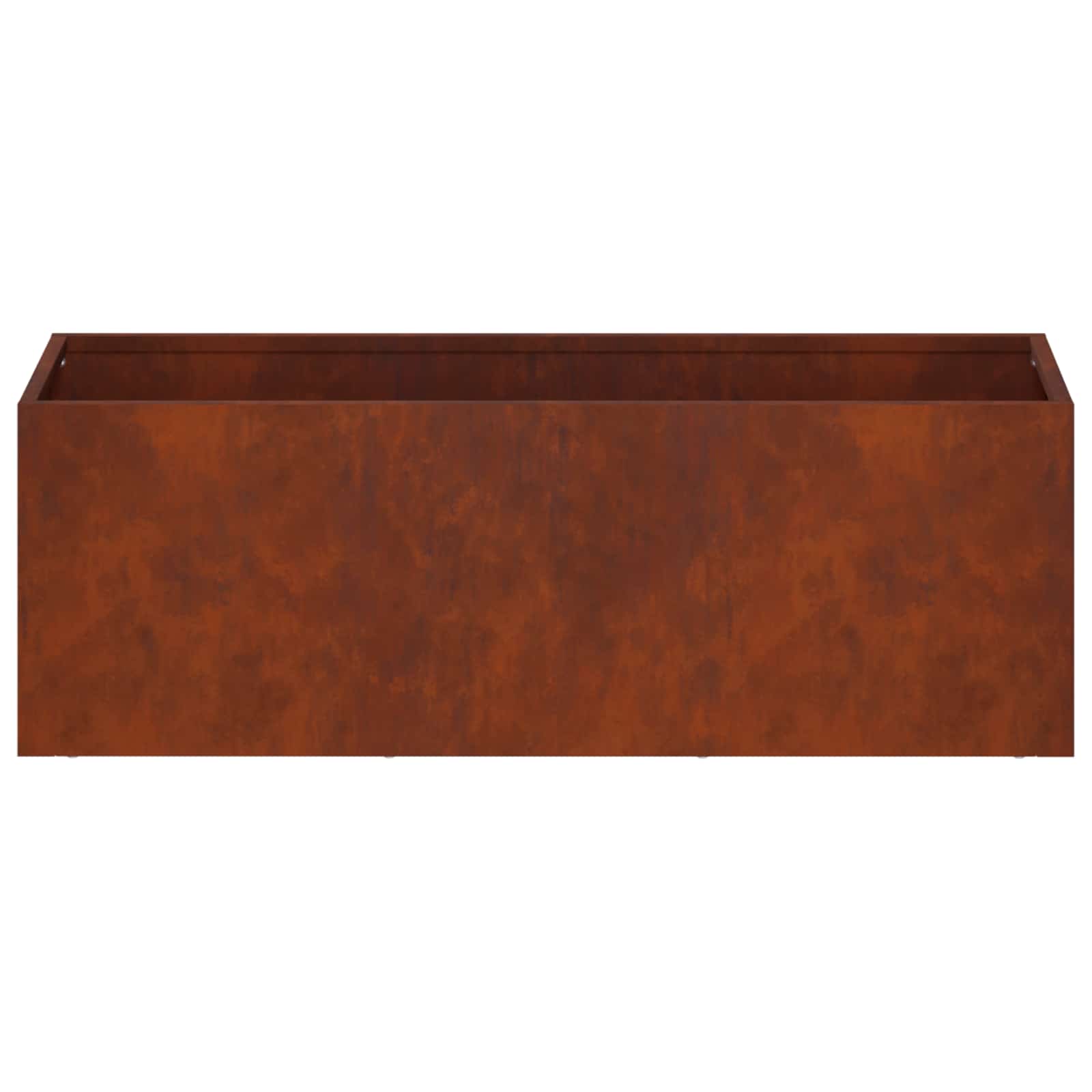 vidaXL Garden Planter 2 pcs Rusty 40 x 20 x 20 cm Weathering Steel 5