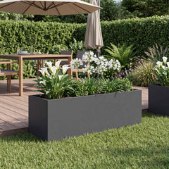 vidaXL Garden Planter Anthracite 60 x 20 x 20 cm Cold-rolled Steel 1