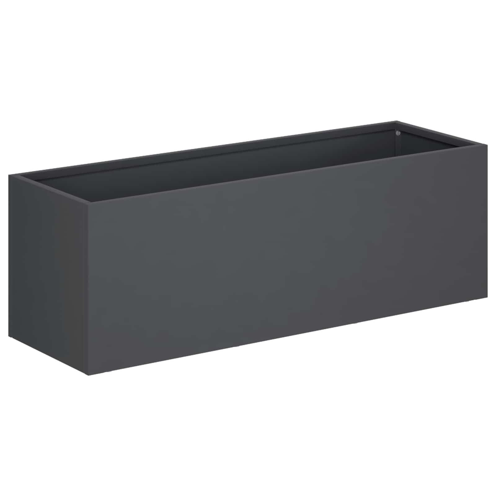 vidaXL Garden Planter Anthracite 60 x 20 x 20 cm Cold-rolled Steel 2