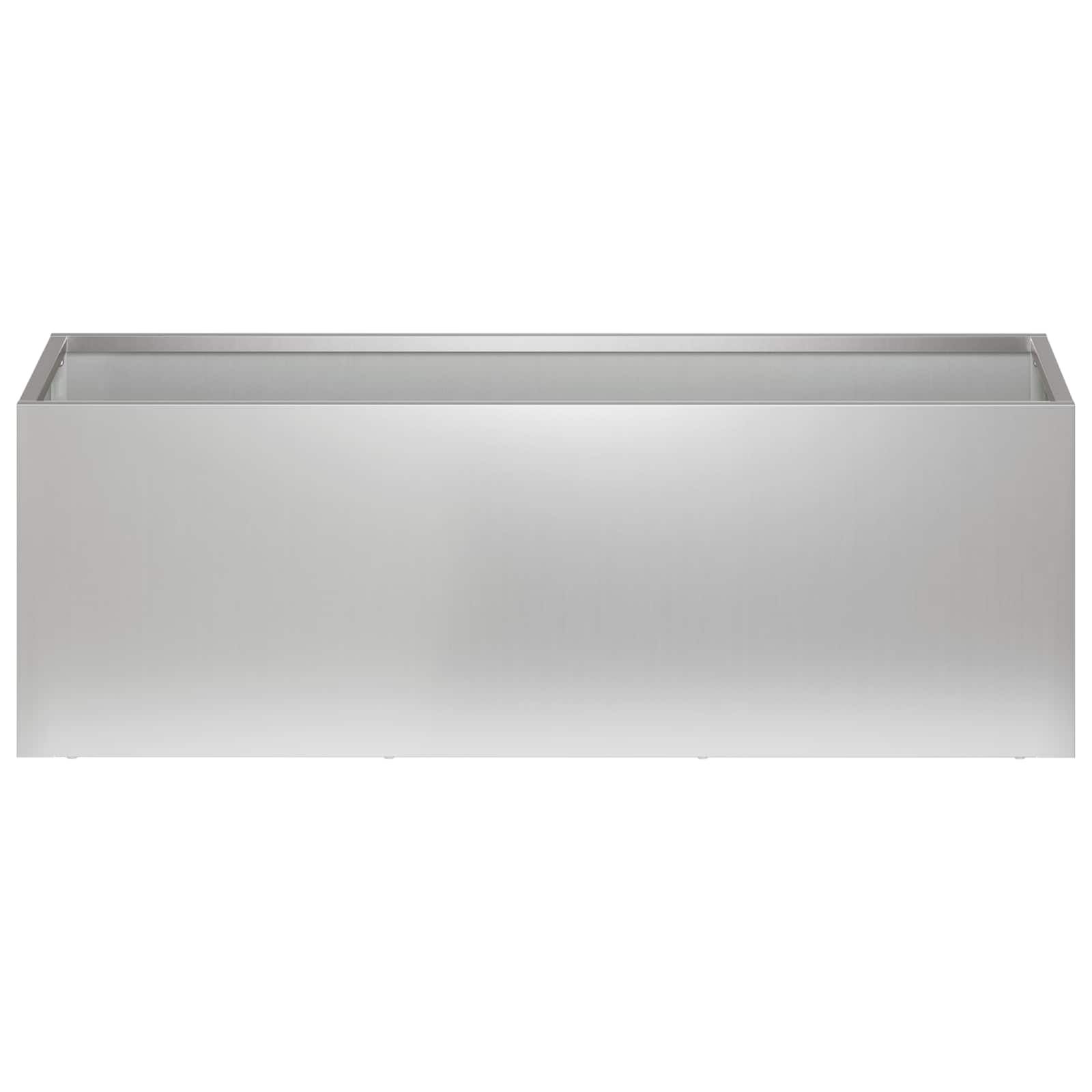 vidaXL Garden Planter 2 pcs Silver 60 x 20 x 20 cm Galvanised Steel 4