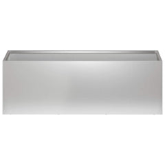 vidaXL Garden Planter 2 pcs Silver 60 x 20 x 20 cm Galvanised Steel 4