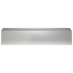 vidaXL Garden Planter Silver 80 x 20 x 20 cm Galvanised Steel 3