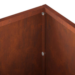 vidaXL Garden Planter Rusty 80 x 20 x 20 cm Weathering Steel 6