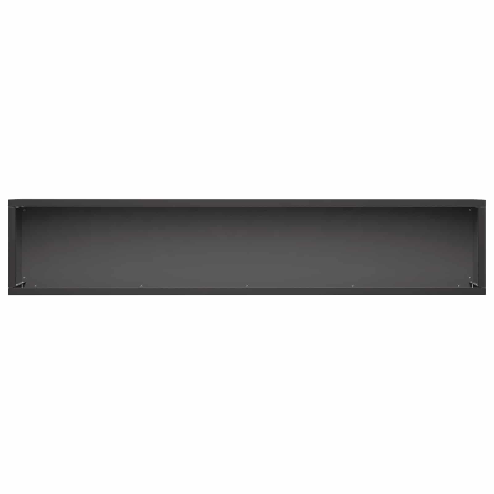 vidaXL Garden Planter 2 pcs Black 100 x 20 x 20 cm Cold-rolled Steel 5
