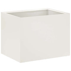 vidaXL Garden Planter White 40 x 30 x 30 cm Cold-rolled Steel 2