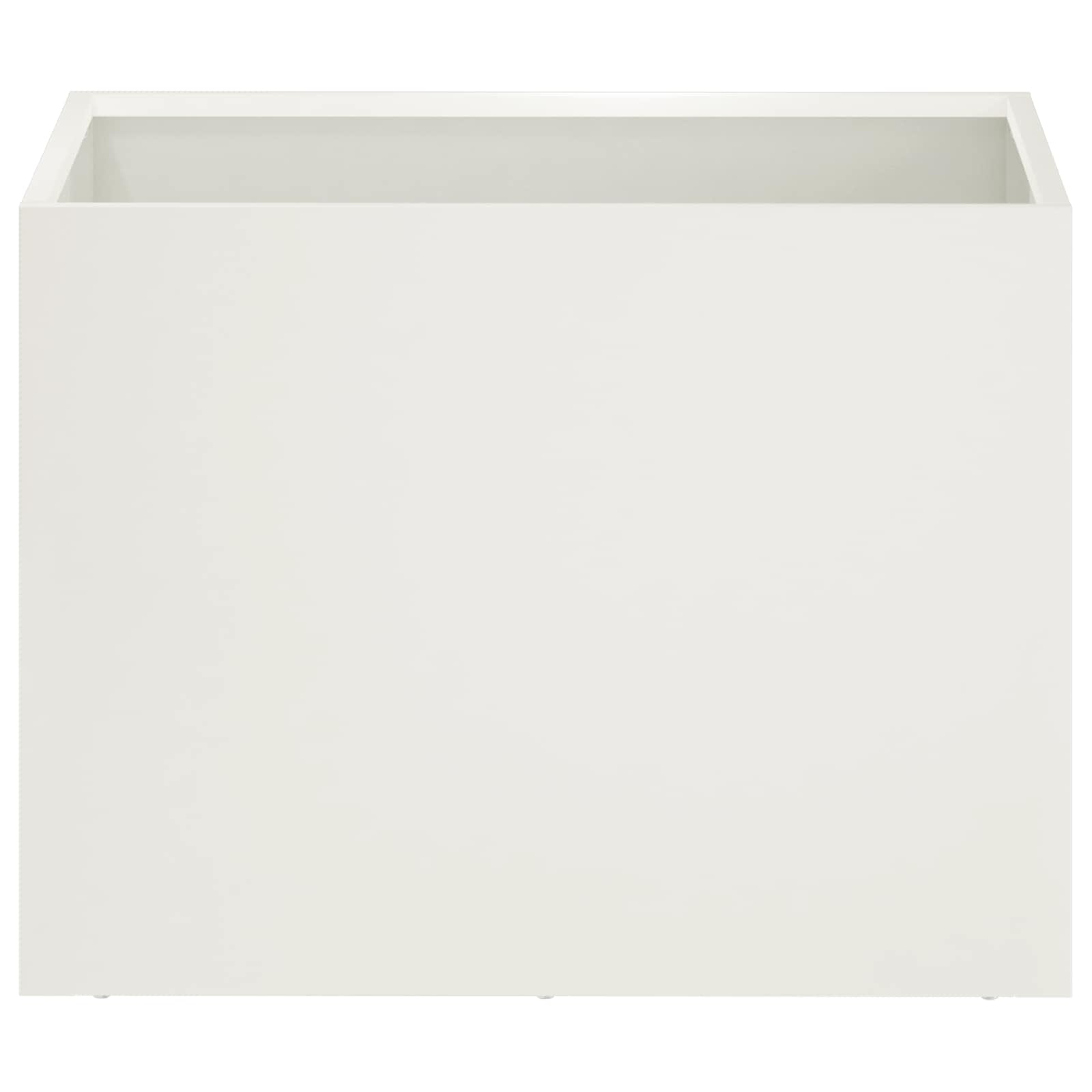 vidaXL Garden Planter White 40 x 30 x 30 cm Cold-rolled Steel 3