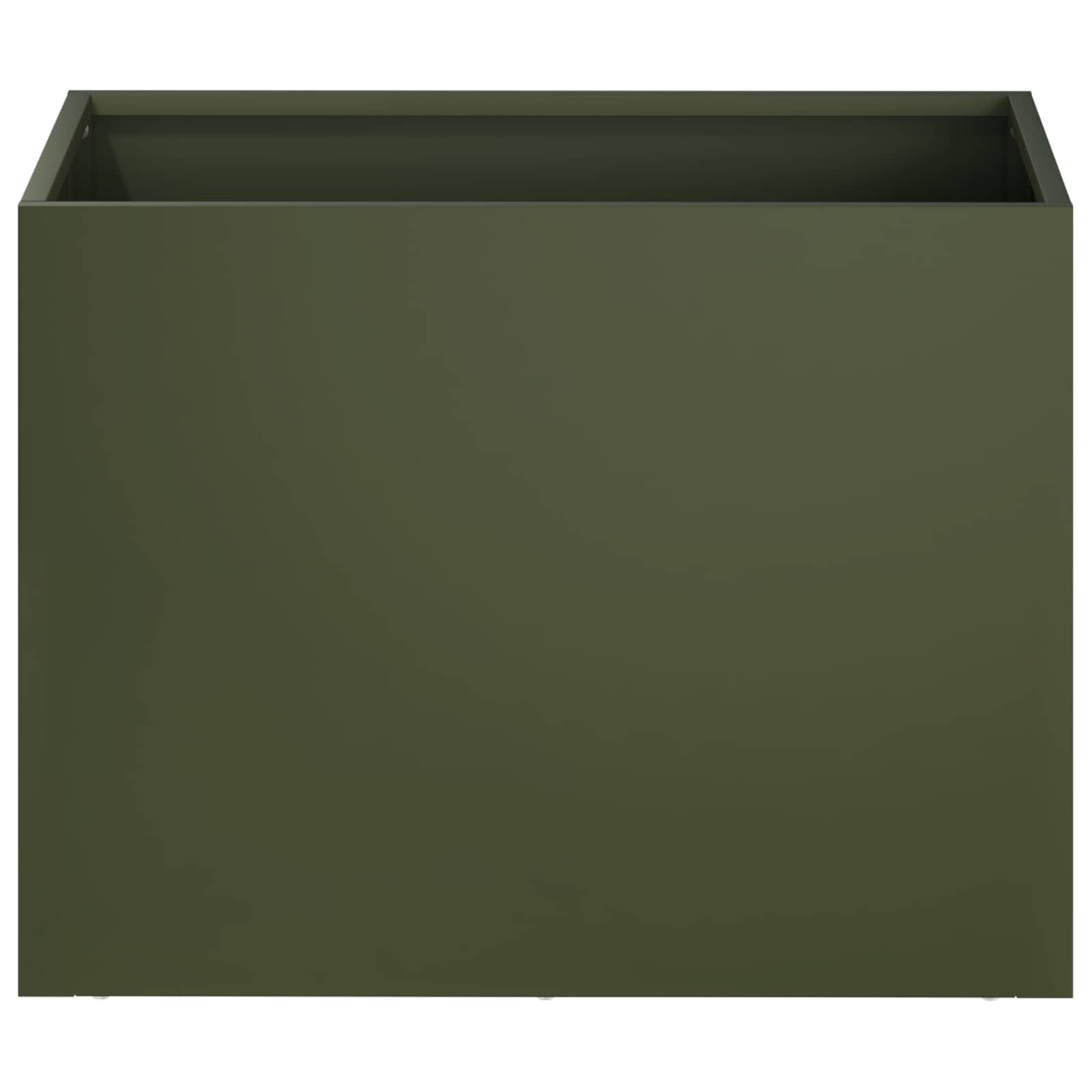 vidaXL Garden Planter Olive Green 40 x 30 x 30 cm Cold-rolled Steel 3