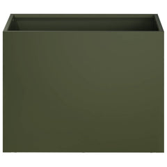 vidaXL Garden Planter Olive Green 40 x 30 x 30 cm Cold-rolled Steel 3