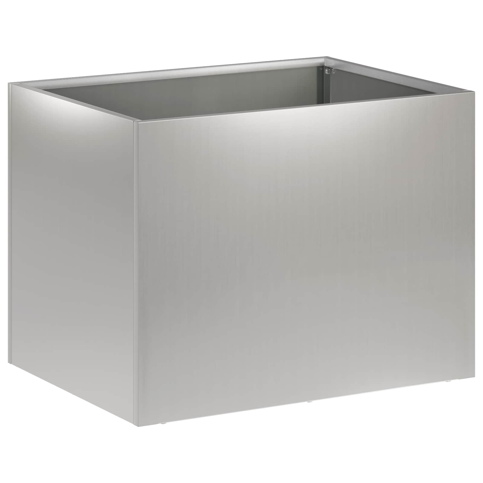 vidaXL Garden Planter 2 pcs Silver 40 x 30 x 30 cm Galvanised Steel 3