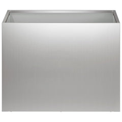vidaXL Garden Planter 2 pcs Silver 40 x 30 x 30 cm Galvanised Steel 4