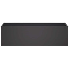 vidaXL Garden Planter 2 pcs Black 80 x 30 x 30 cm Cold-rolled Steel 4