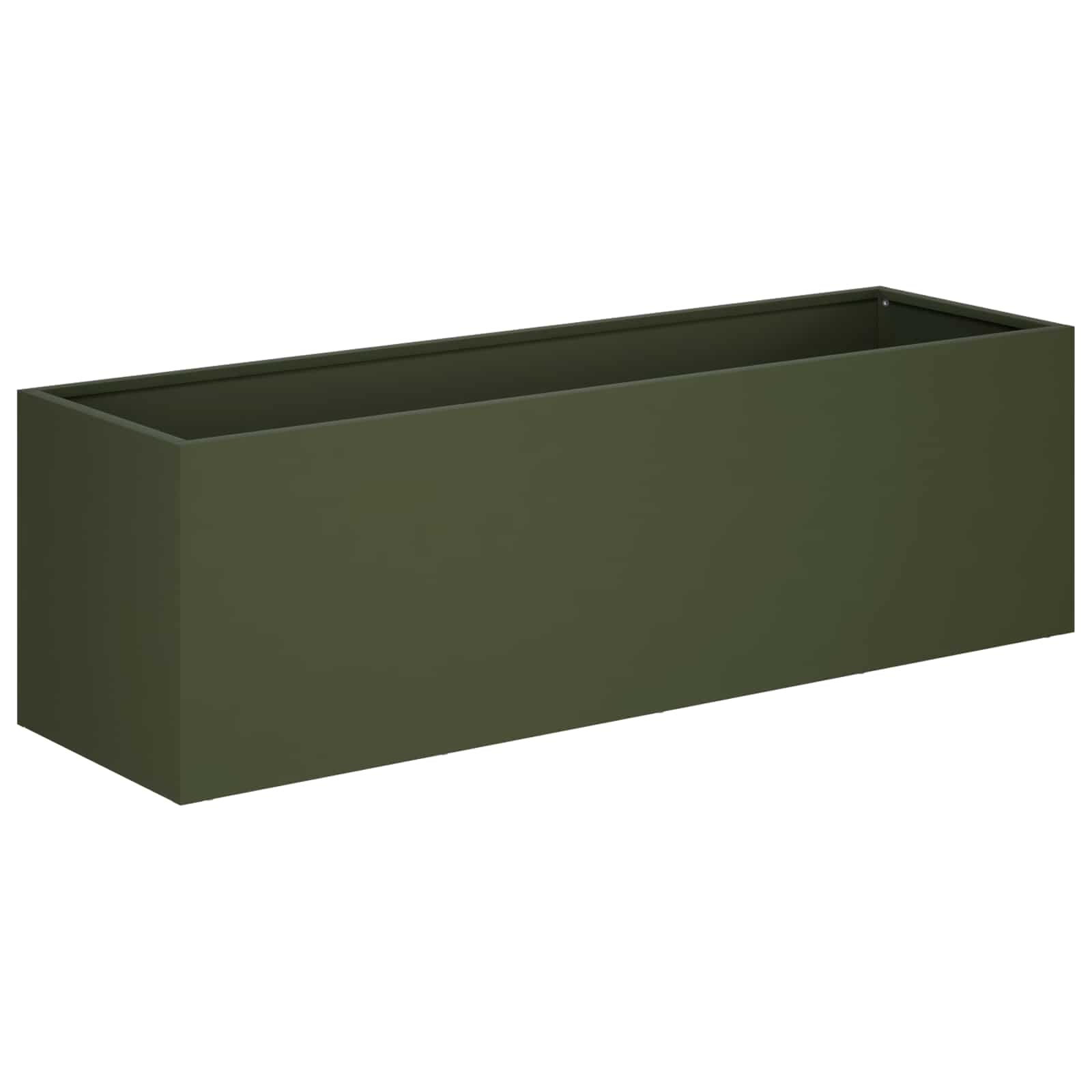 vidaXL Garden Planter 2 pcs Olive Green 80 x 30 x 30 cm 3
