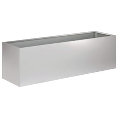 vidaXL Garden Planter Silver 80 x 30 x 30 cm Galvanised Steel 2