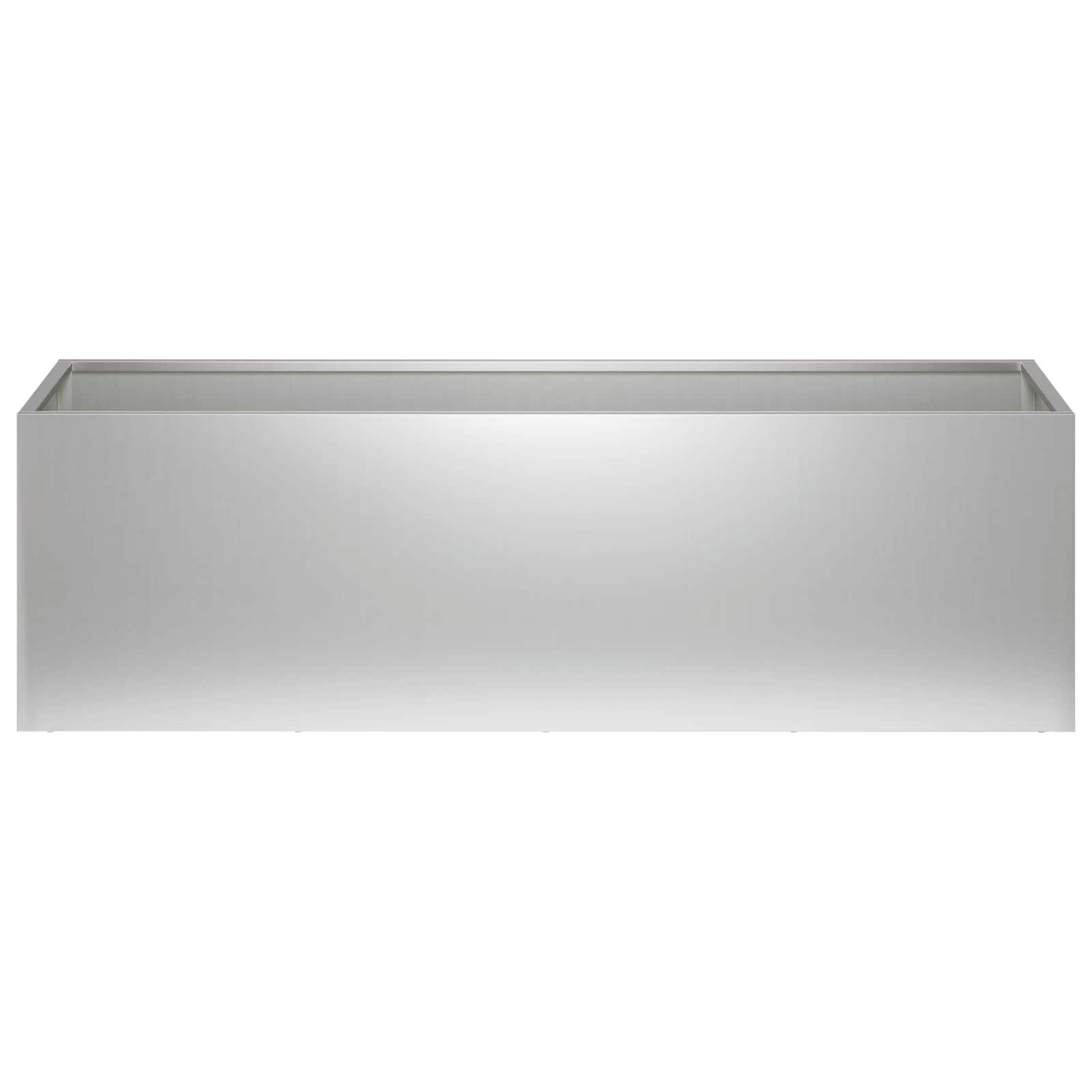 vidaXL Garden Planter Silver 80 x 30 x 30 cm Galvanised Steel 3
