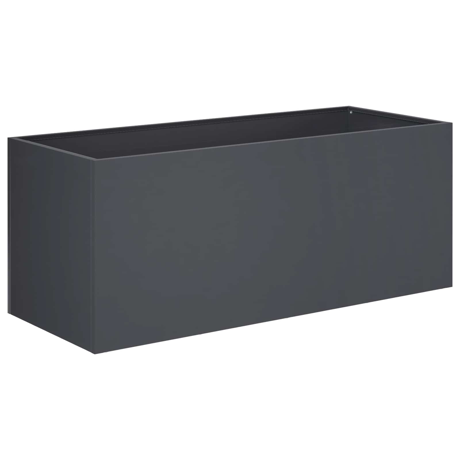 vidaXL Garden Planter Anthracite 80 x 40 x 40 cm Cold-rolled Steel 2