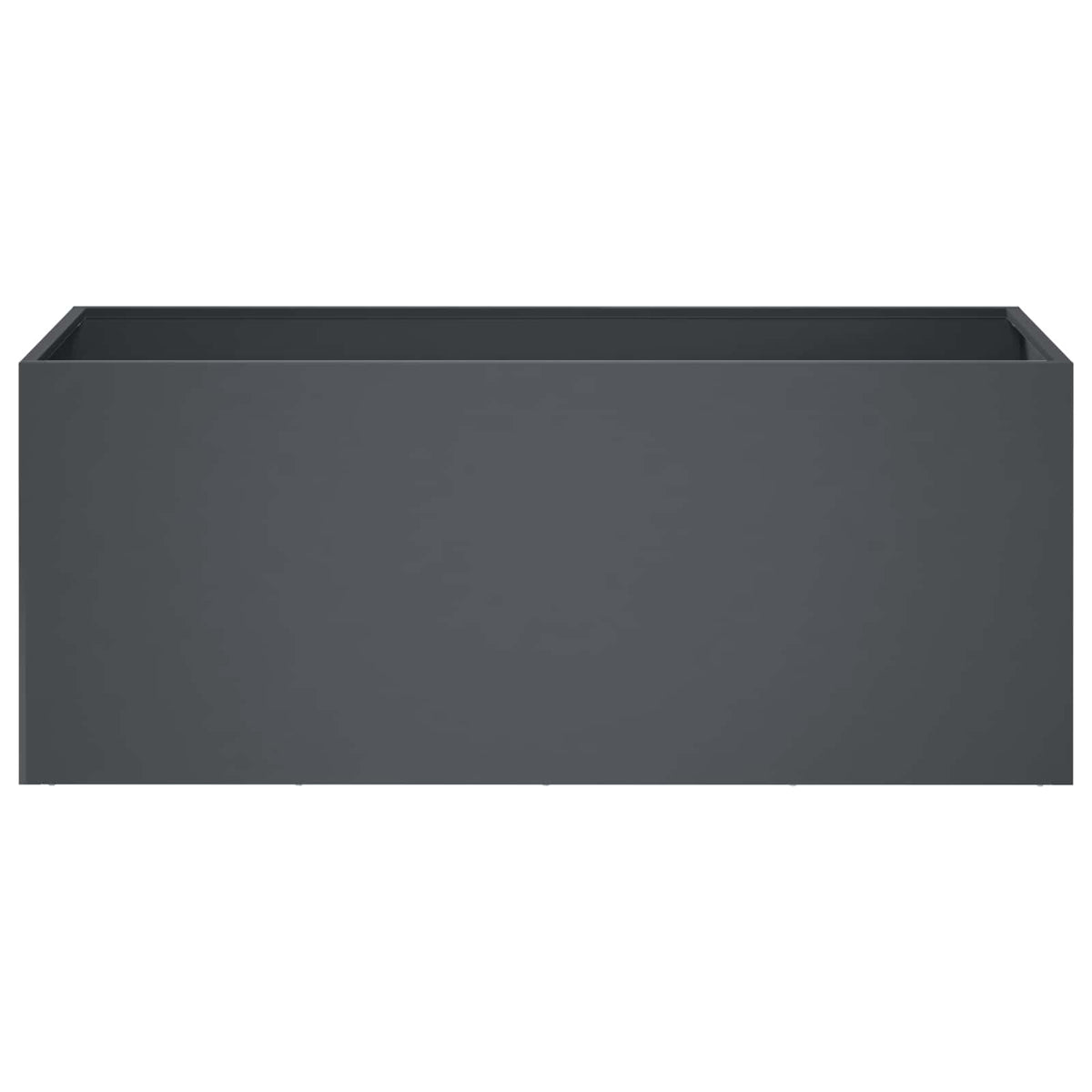 Garden Planter Cold-rolled Steel 1 Anthracite Height 40 cm 80 cm 40 cm