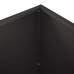 vidaXL Garden Planter Black 80 x 50 x 50 cm Cold-rolled Steel 5