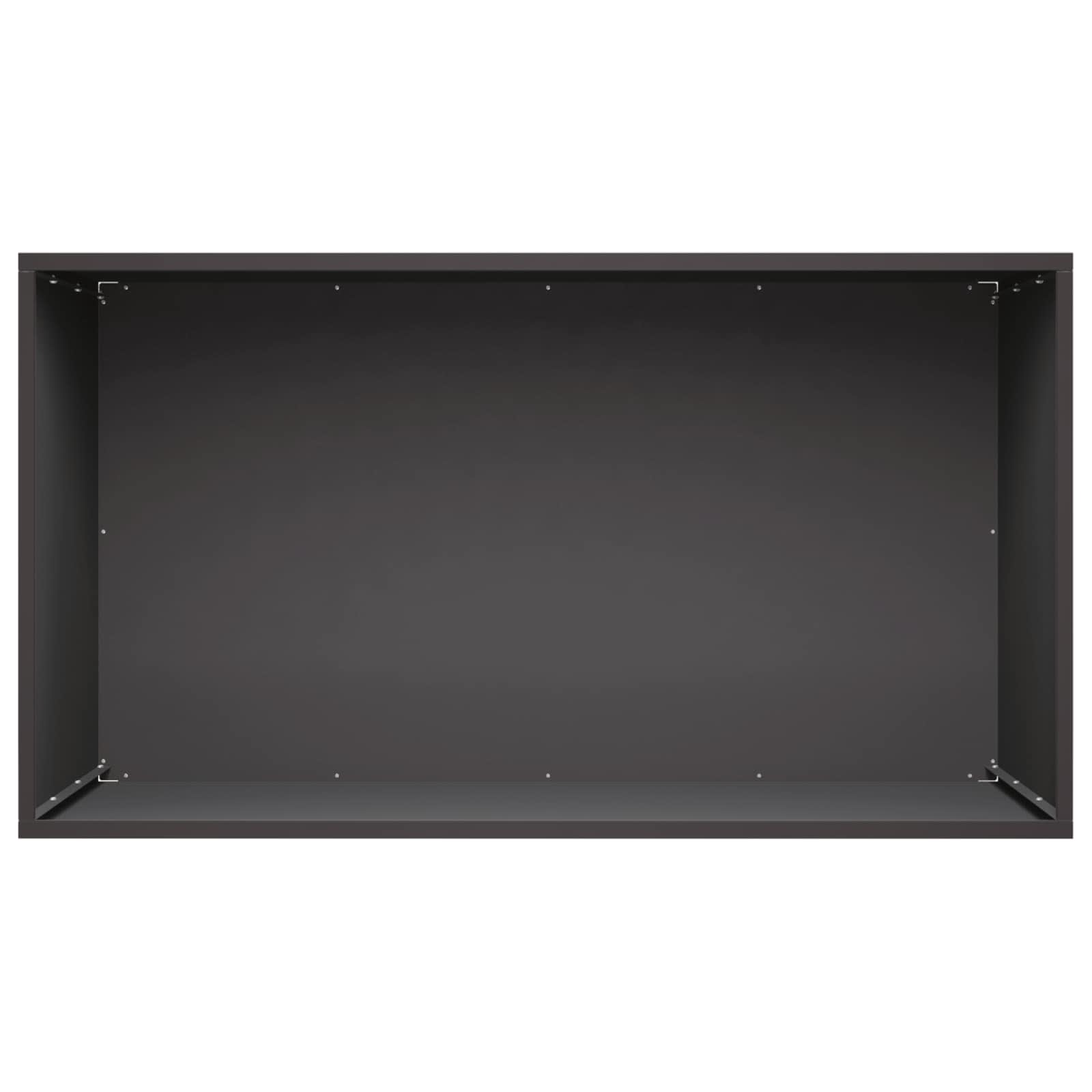 vidaXL Garden Planter Black 80 x 50 x 50 cm Cold-rolled Steel 4