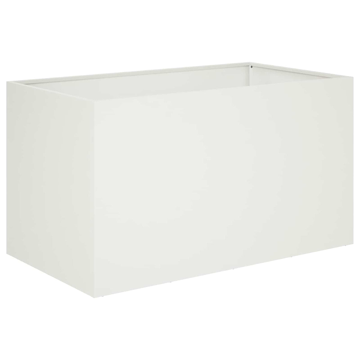 Garden Planter Cold-rolled Steel 1 White Height 50 cm 80 cm 50 cm
