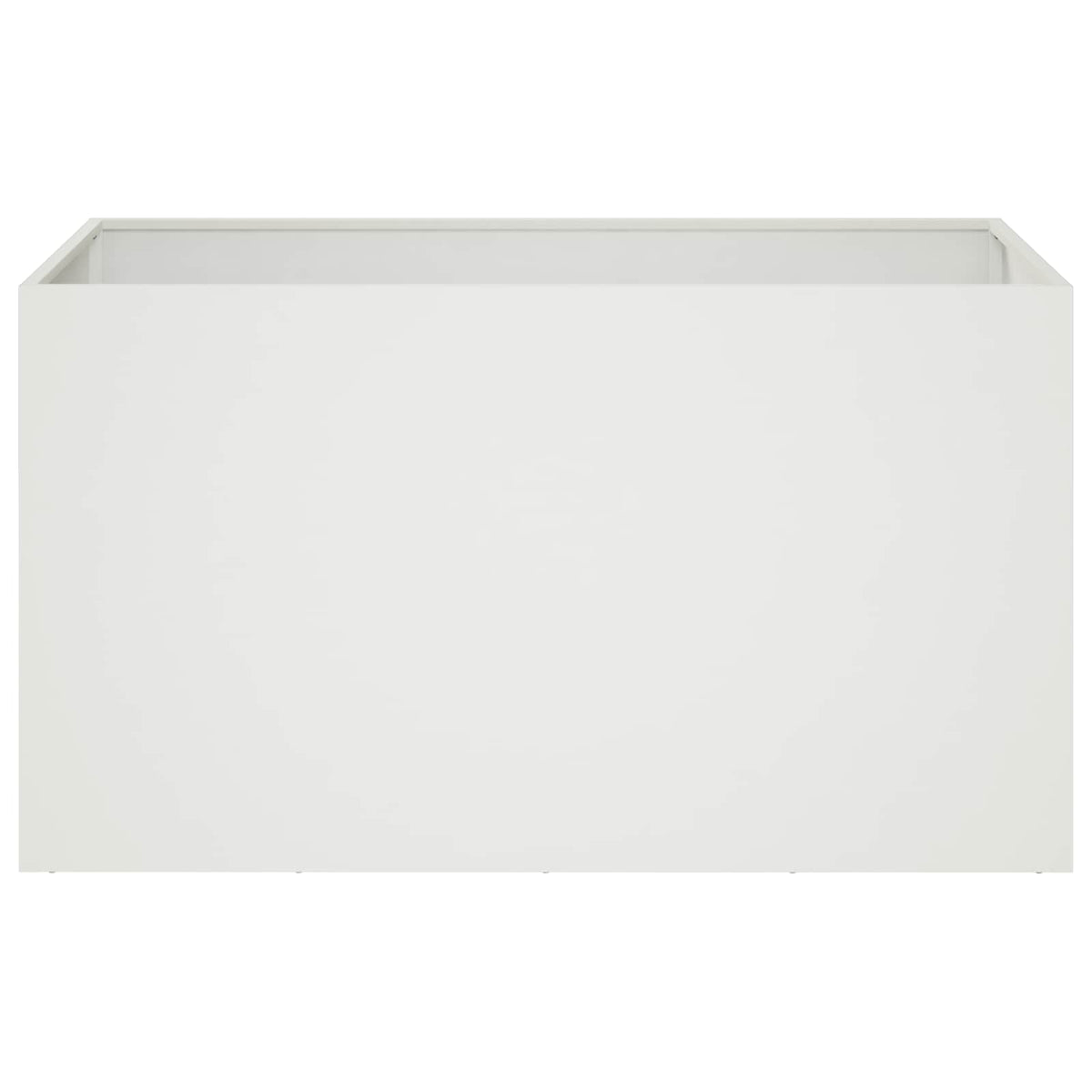 Garden Planter Cold-rolled Steel 1 White Height 50 cm 80 cm 50 cm