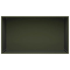 vidaXL Garden Planter Olive Green 80 x 50 x 50 cm Cold-rolled Steel 4