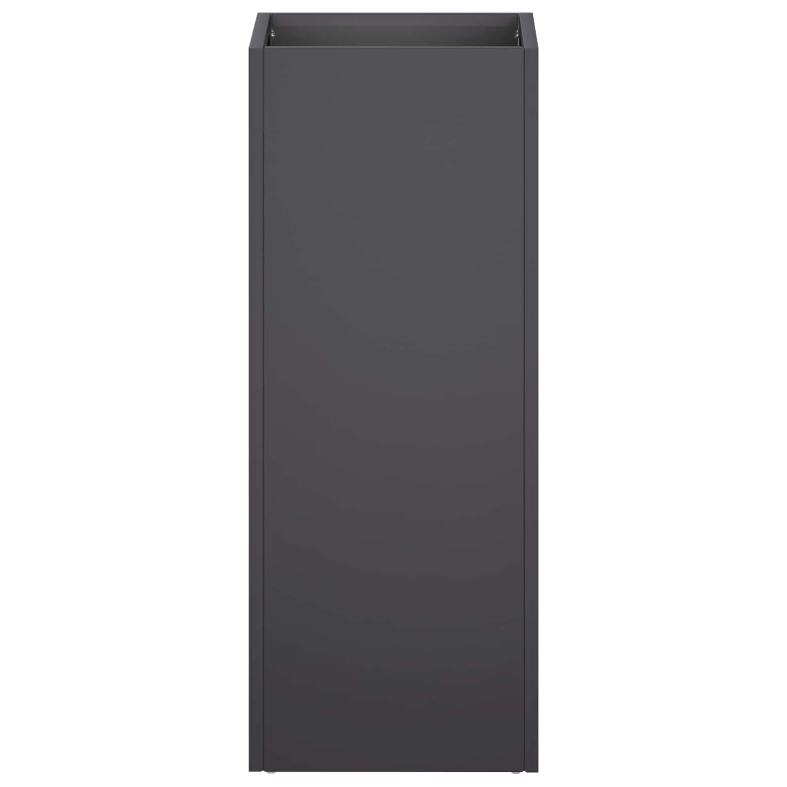 vidaXL Garden Planter 2 pcs Black 20 x 20 x 40 cm Cold-rolled Steel 4