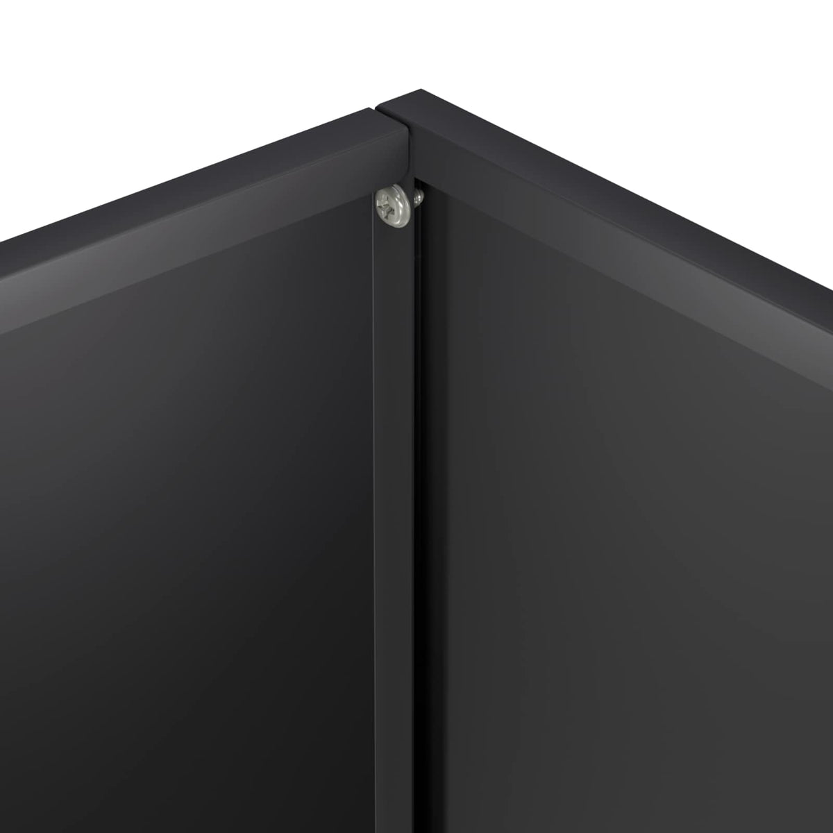 vidaXL Garden Planter Black 20 x 20 x 50 cm Cold-rolled Steel 5